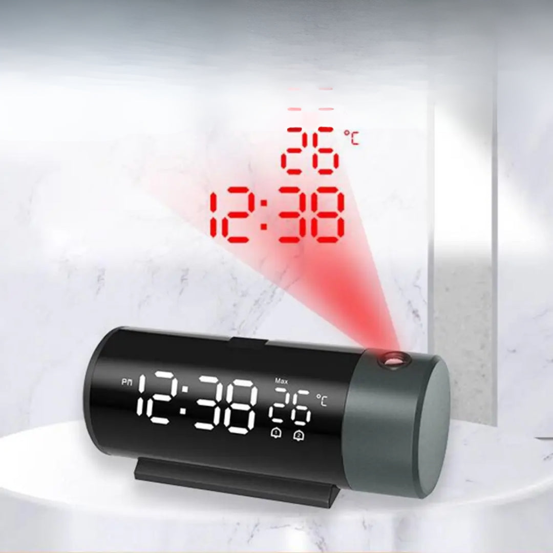 Frendorf | LED Digitalprojektor-Uhr mit Thermometer