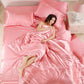 Frendorf | Luxe Uni-Satin-Bettbezug - SilkSerenity