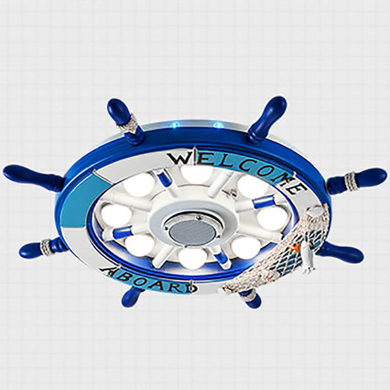 Frendorf | NautiGlow Kinderzimmer LED Deckenlampe | Segelboot-Design | Cartoon-Stil | Stimmungsvolle Beleuchtung