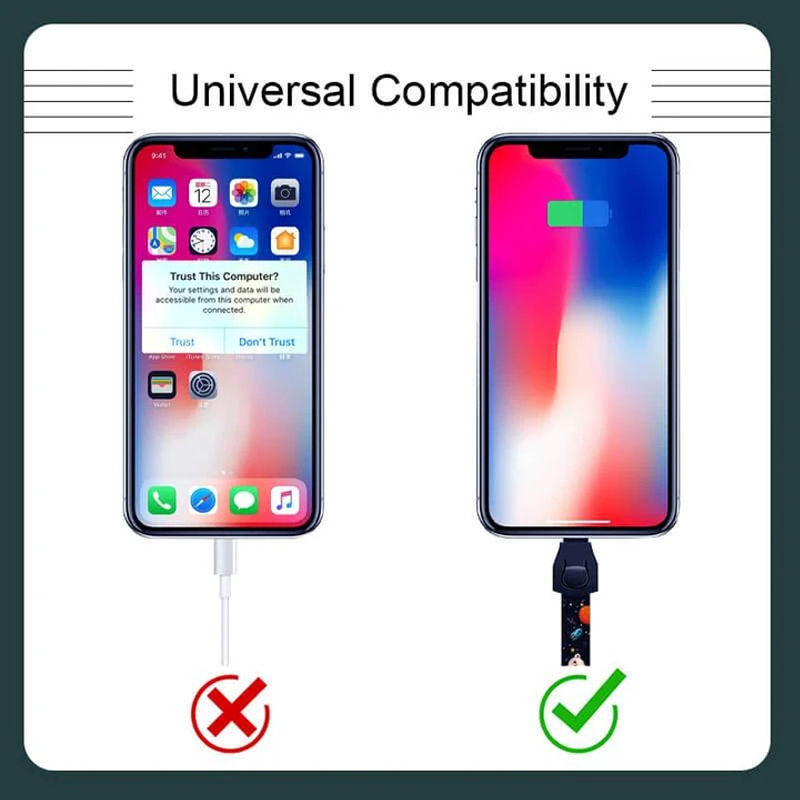 Frendorf | 3-in-1 Multifunktions-Datenkabel Lanyard