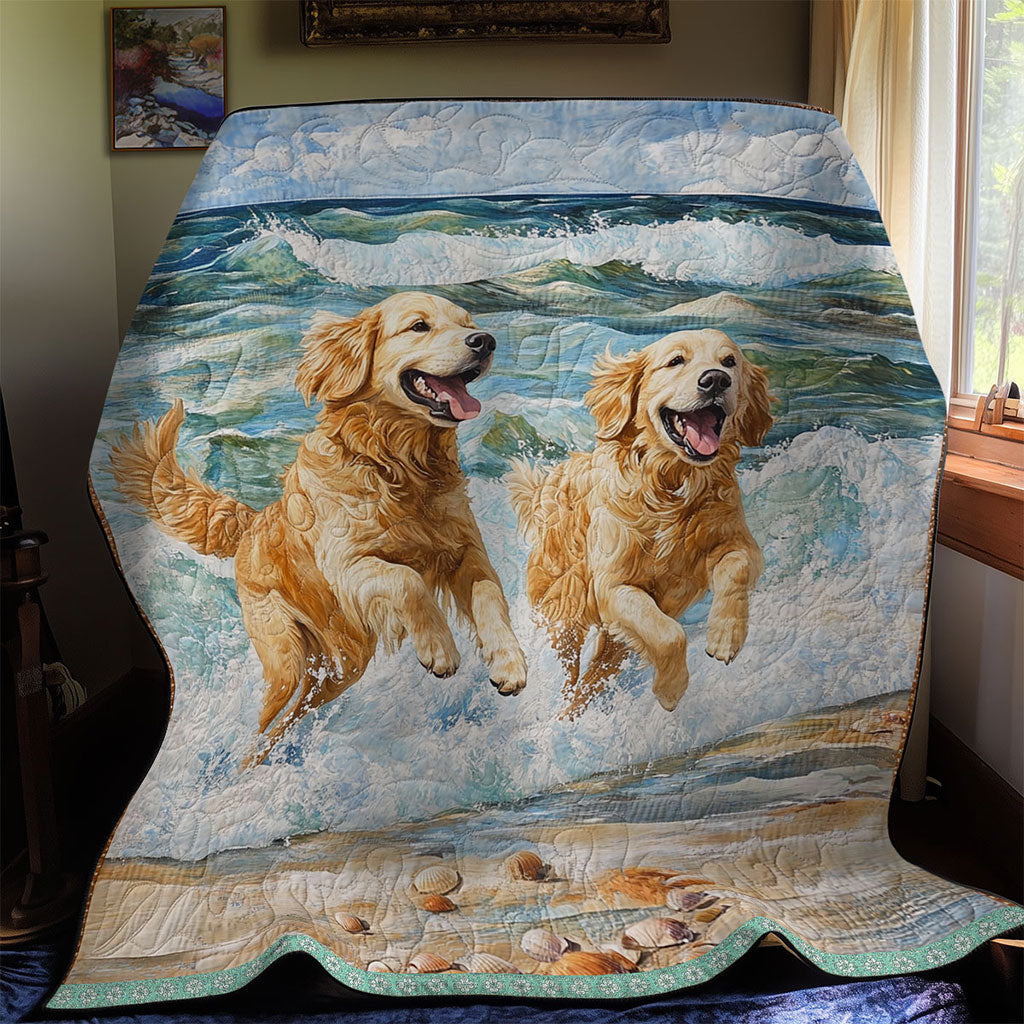 Golden Retrievers Glücksdecke