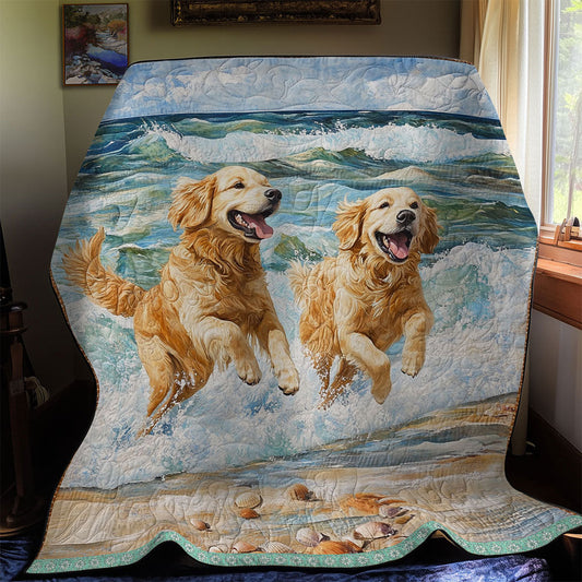Golden Retrievers Glücksdecke
