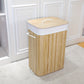 Frendorf | Bambus Wäschekorb mit Deckel und Griffen – Natürlich und platzsparend aufbewahren
