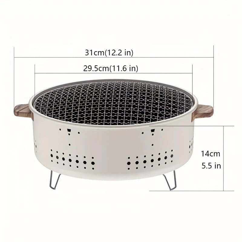 Frendorf | GrillMate Kompakte Rauchfreie Elektrische Grill – Für Innen- und Außenküche