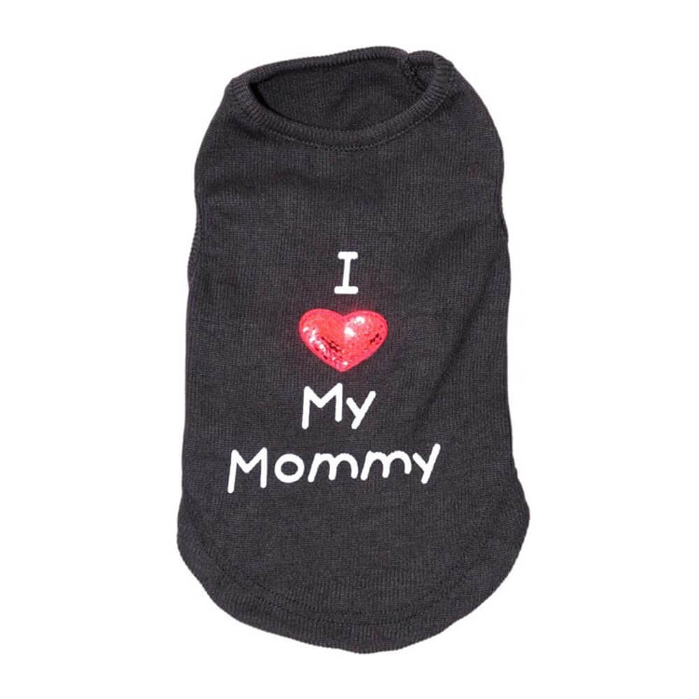 Ich liebe meine Mommy Prints Faden Designs Tierbekleidung