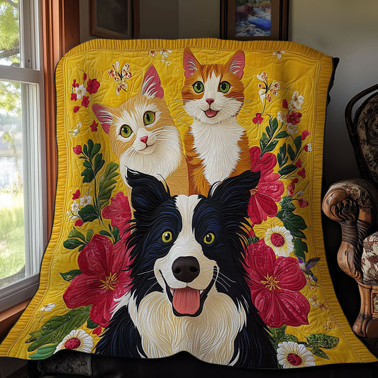 Happy Cat und Dog Quilt