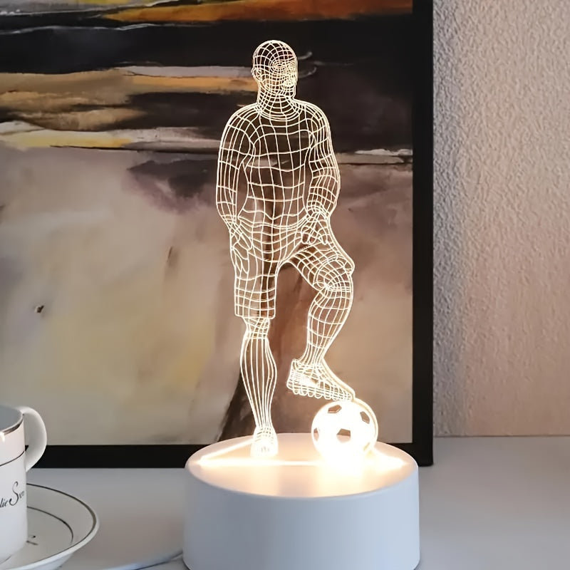 Fußballer 3D Lampe – Für eine sportliche Atmosphäre