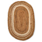Frendorf | Mirchi Oval Jute Teppich - Handgewebt 60x90CM | Naturfaser, Umweltfreundliches Design | Leicht & Langlebig | Perfekt für Wohnzimmer, Schlafzimmer und Eingangsbereiche | Vielseitige, Nachhaltige Wohnkultur
