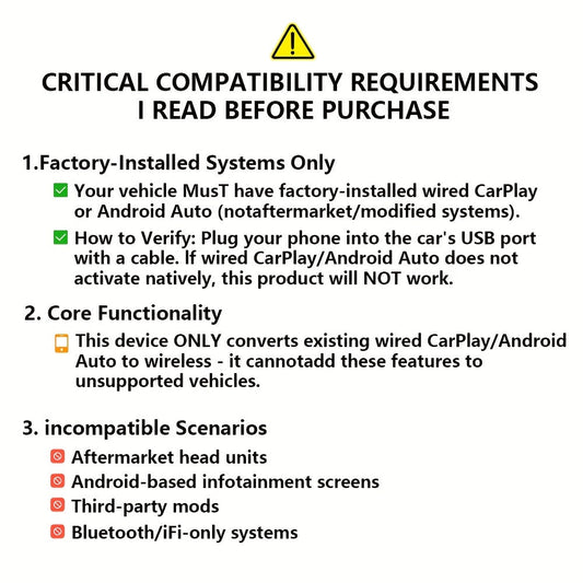 Frendorf | 2-in-1 Wireless CarPlay & Android Auto Adapter – Plug & Play Schnell Verbunden