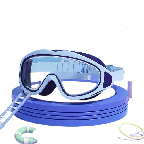 Frendorf | HD-Schwimmbrille für Kinder mit großem Rahmen, wasserdicht und beschlagfrei