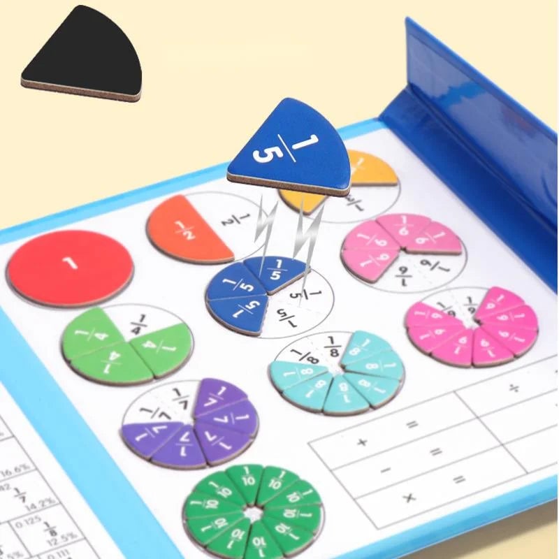Frendorf | Montessori Magnetisches Buch-Bruchteil-Puzzle für KinderKauf 2 spar 10%&Kostenloser Versand