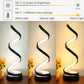 Moderne Spiral Tischlampe – Kreative LED Schreibtischlampe mit sanftem warmem Licht, perfekt für Schlafzimmer, Wohnzimmer und Studien Dekor