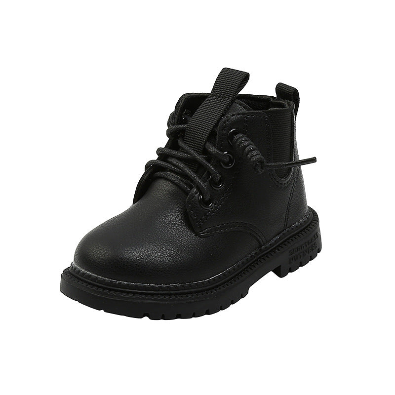 Frendorf | Kinder Lederstiefel Wasserdicht Kinder Sneakers Beige Kleinkind Schneestiefel Mädchen Winterschuh Junge