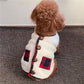 Karierte Winterhundejacke mit Schal – Festlich und Gemütlich für die Feiertage