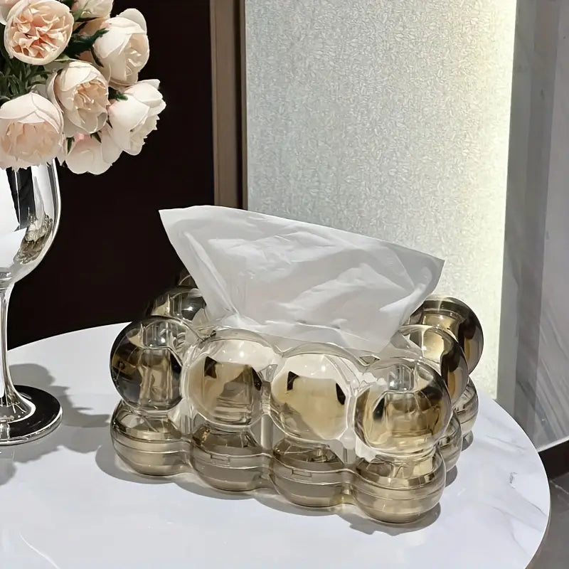LumiScape Tissue Box – Skulpturales Acryl-Design für moderne Eleganz