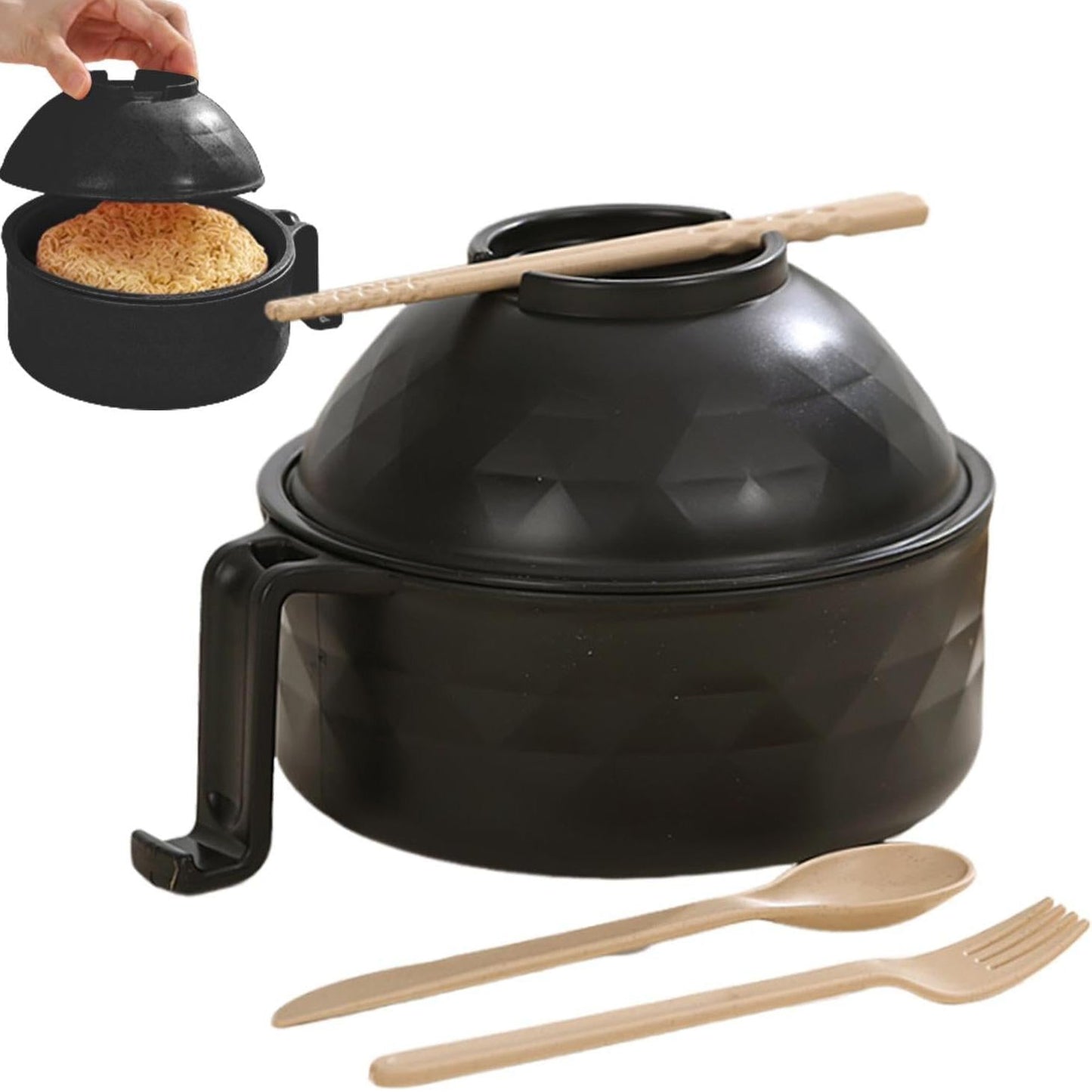 Frendorf | 1200ml Mikrowelle Ramen Schalen mit Sieb