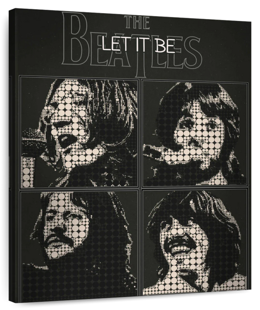 Frendorf | Let It Be Poster Musik Minimalistische Wandkunst