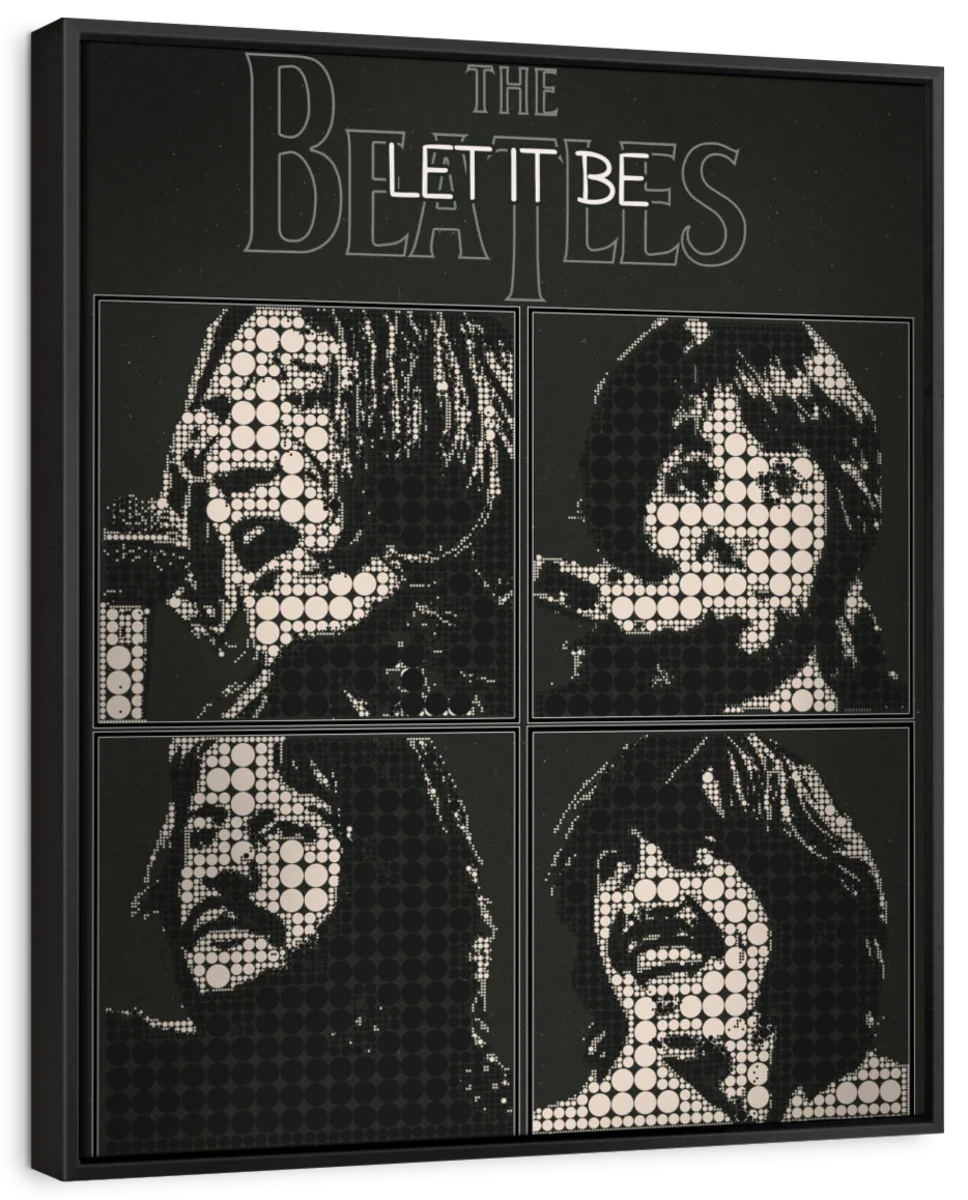 Frendorf | Let It Be Poster Musik Minimalistische Wandkunst