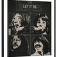 Frendorf | Let It Be Poster Musik Minimalistische Wandkunst