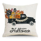 Frendorf | 4 Stück Happy Halloween Kissenbezug