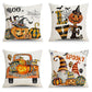 Frendorf | 4 Stück Happy Halloween Kissenbezug