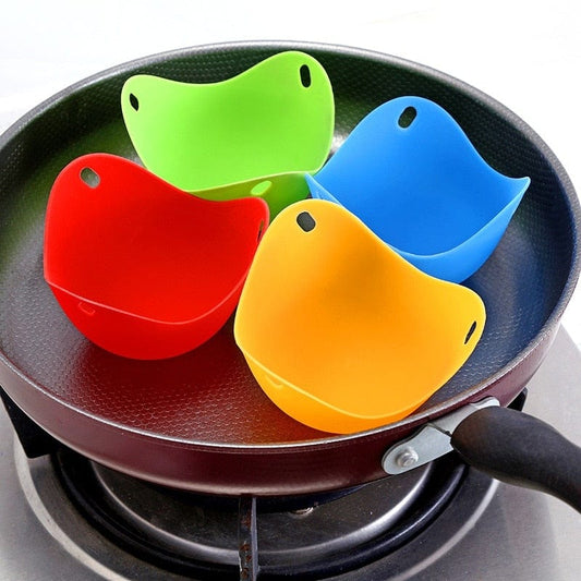 Frendorf | 4-teiliges Silikon-Ei-Pochierer-Set
