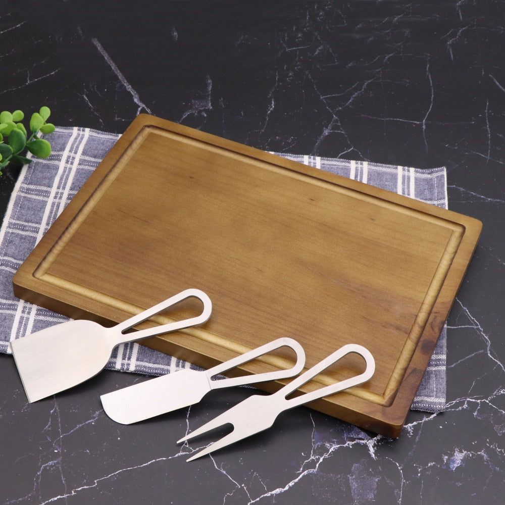 Frendorf | 4-teiliges Käsebrett-Set Charcuterie-Platte und Servierbrett für Fleisch