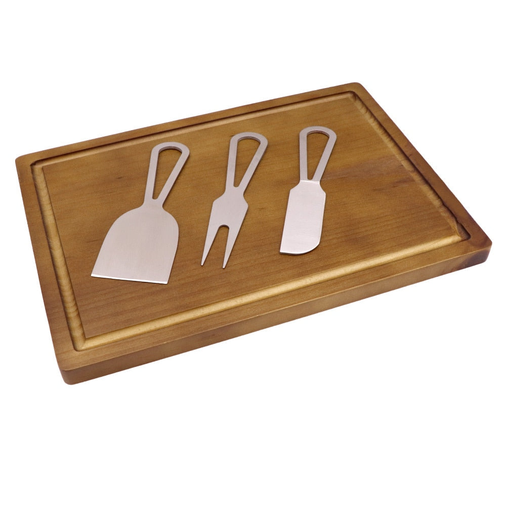 Frendorf | 4-teiliges Käsebrett-Set Charcuterie-Platte und Servierbrett für Fleisch