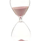 Kreative transparente Sanduhr aus Glas