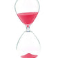 Kreative transparente Sanduhr aus Glas