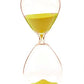 Kreative transparente Sanduhr aus Glas