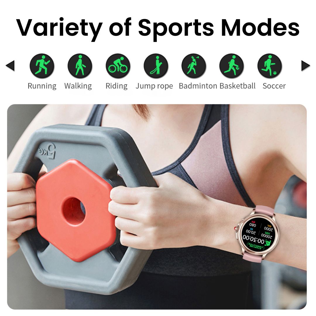Frendorf | Smartwatch für Damen – Fitness, Gesundheit und zeitloser Stil in einem