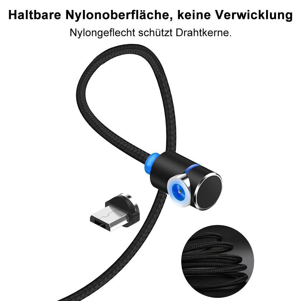 Frendorf | Bequee 3 in 1 magnetisches Ladekabel für Lightning, Micro und Type C, 2m