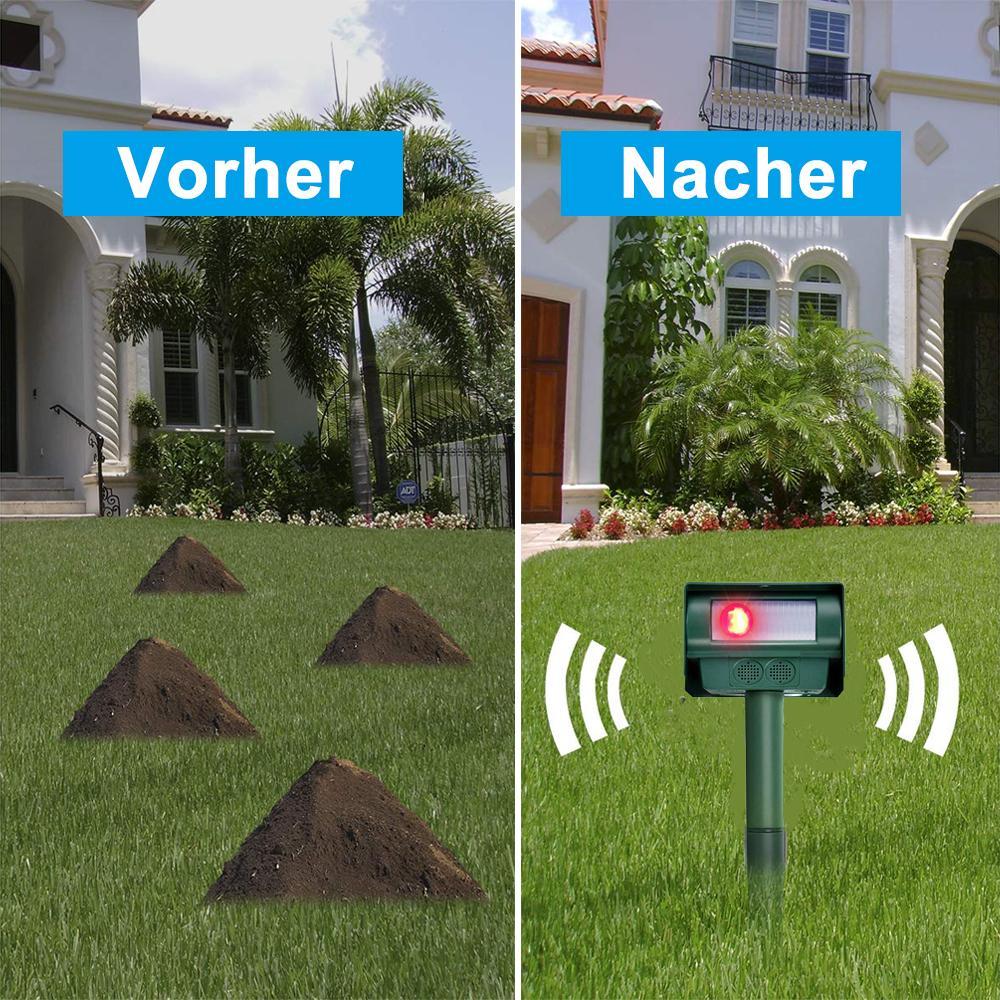 Frendorf | Solarbetriebener Ultraschall Schädlinge Mäuse Vertreiber