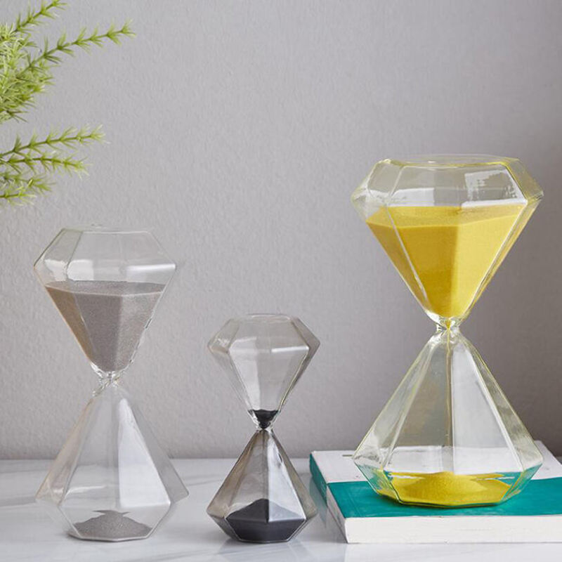 5-60 Minuten Diamant Sanduhr Sandglas Sanduhr Kinder Geschenk Sand Timer Heimdekoration Erhältlich in mehreren Farbeoptionen