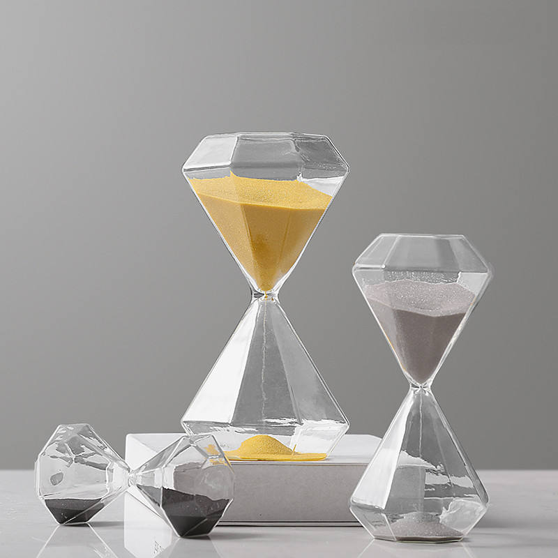 5-60 Minuten Diamant Sanduhr Sandglas Sanduhr Kinder Geschenk Sand Timer Heimdekoration Erhältlich in mehreren Farbeoptionen