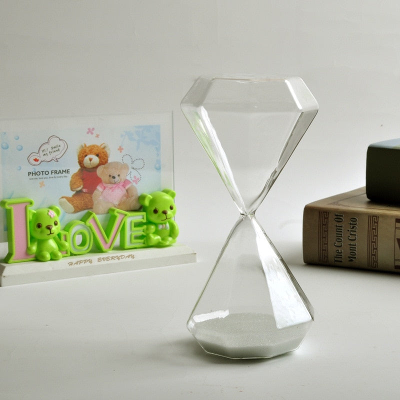 5-60 Minuten Diamant Sanduhr Sandglas Sanduhr Kinder Geschenk Sand Timer Heimdekoration Erhältlich in mehreren Farbeoptionen