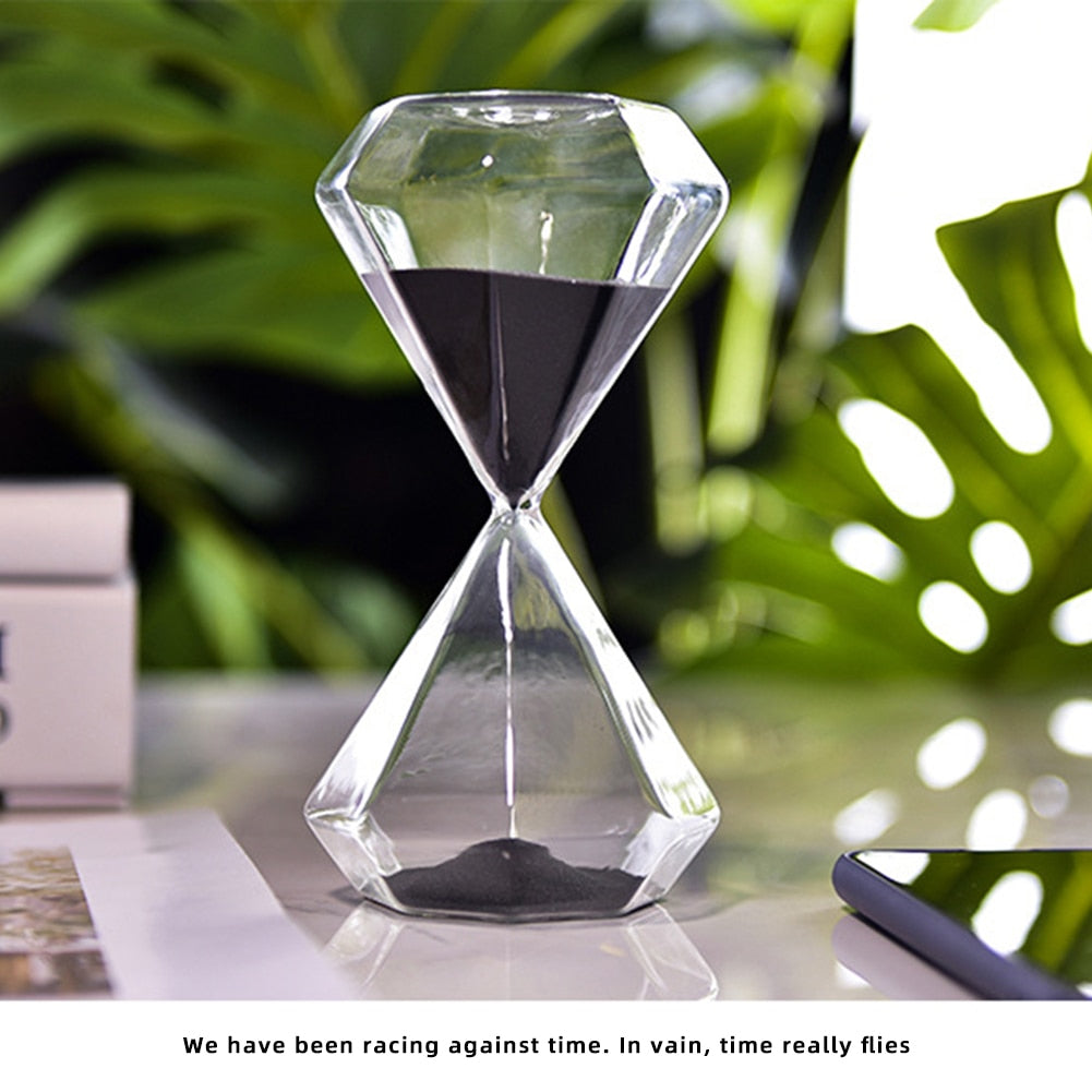 5-60 Minuten Diamant Sanduhr Sandglas Sanduhr Kinder Geschenk Sand Timer Heimdekoration Erhältlich in mehreren Farbeoptionen