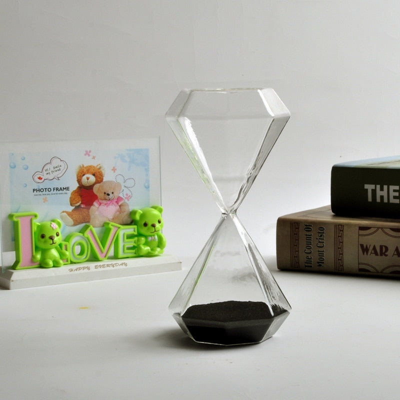 5-60 Minuten Diamant Sanduhr Sandglas Sanduhr Kinder Geschenk Sand Timer Heimdekoration Erhältlich in mehreren Farbeoptionen