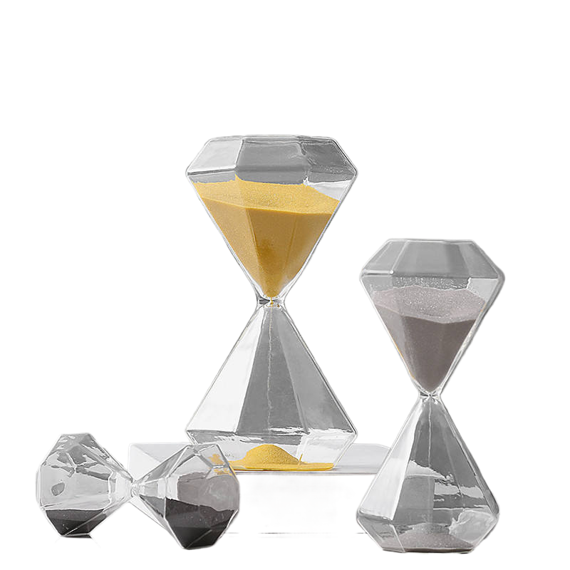 5-60 Minuten Diamant Sanduhr Sandglas Sanduhr Kinder Geschenk Sand Timer Heimdekoration Erhältlich in mehreren Farbeoptionen