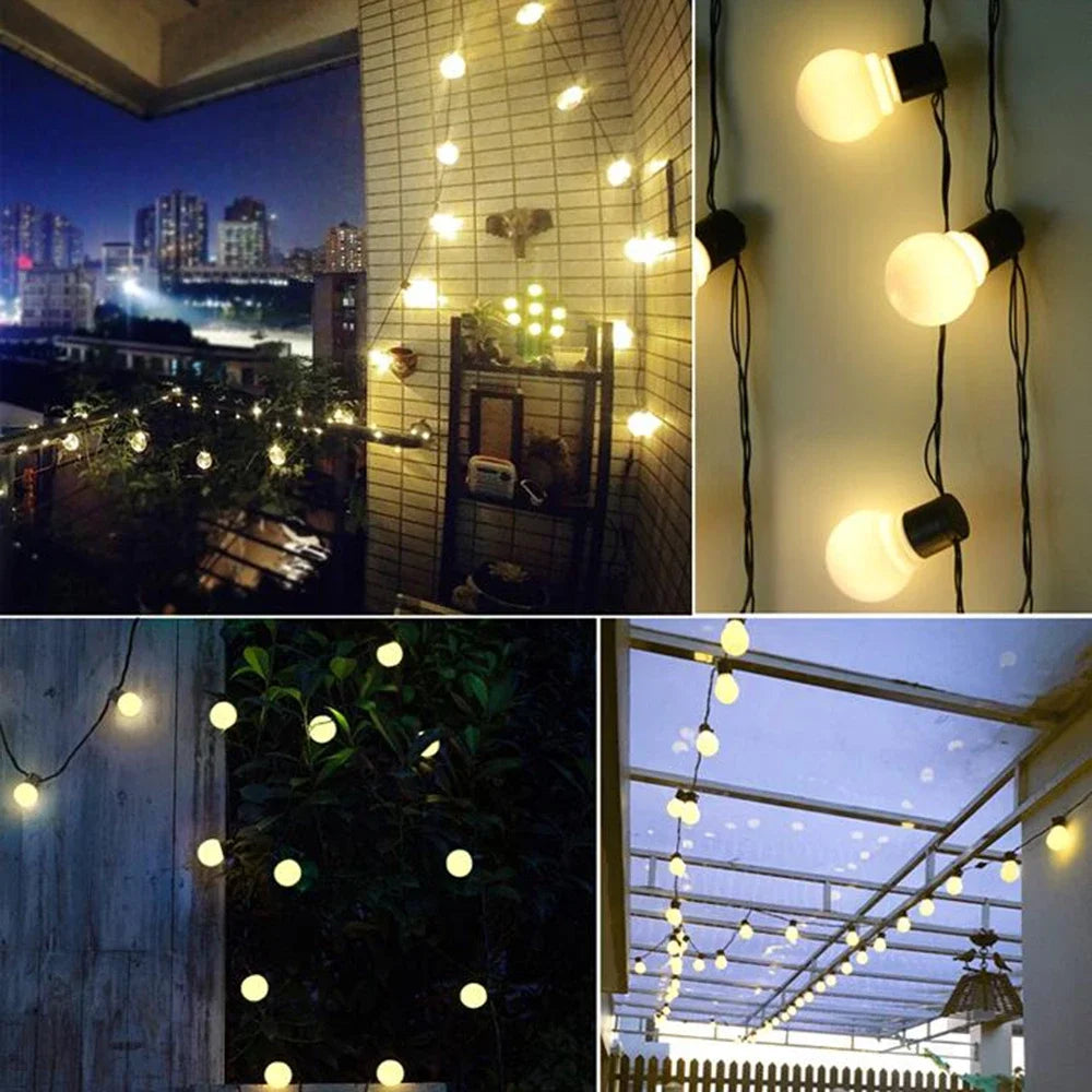 Frendorf | LED Solar-Lichterkette für Außen – Umweltfreundliche Garten- und Terrassenbeleuchtung