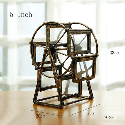 5 Zoll Klassische Ästhetische 360 Grad Drehung Riesenrad Foto Rahmen Romantischer DIY Bilderrahmen Zuhause Weihnachtsgeschenke Dekor