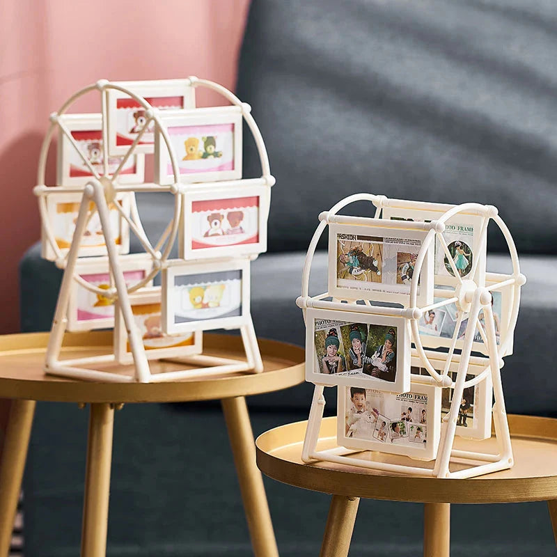 5 Zoll Klassische Ästhetische 360 Grad Drehung Riesenrad Foto Rahmen Romantischer DIY Bilderrahmen Zuhause Weihnachtsgeschenke Dekor