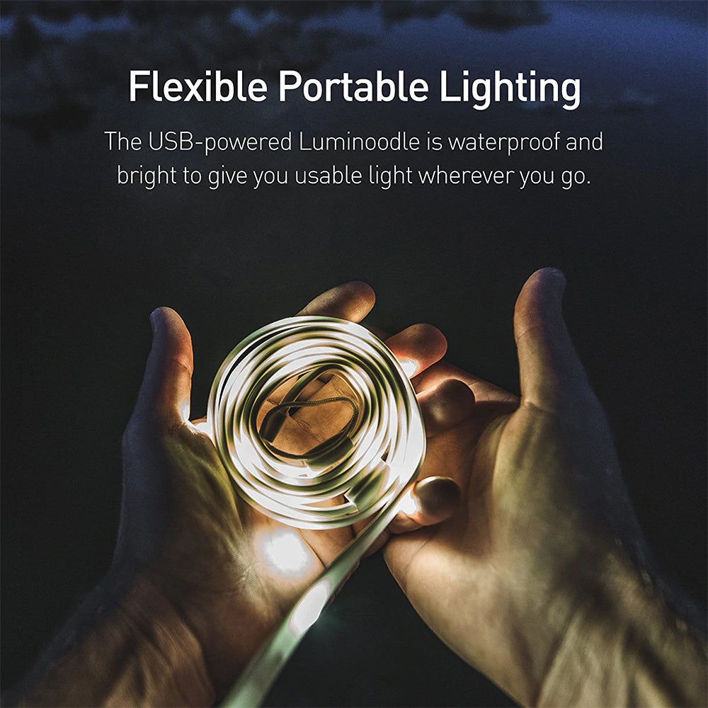 Frendorf | 5 Fuß tragbare USB LED Seillicht und Laterne