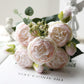 Blossom Kollektion: Exquisites 5-Kopf Seidenblumenbouquet