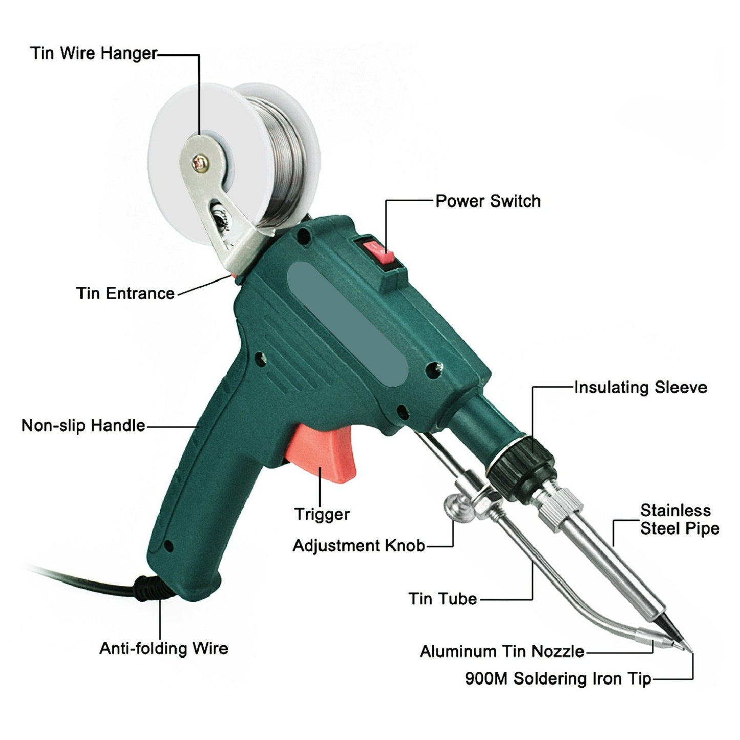 Frendorf | 5-in-1 Automatisches Handheld Lötkolben Kit