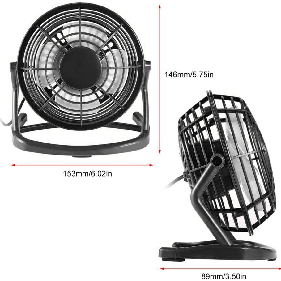 Frendorf | 5-Zoll USB Persönlicher Tischventilator
