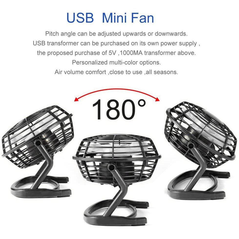 Frendorf | 5-Zoll USB Persönlicher Tischventilator