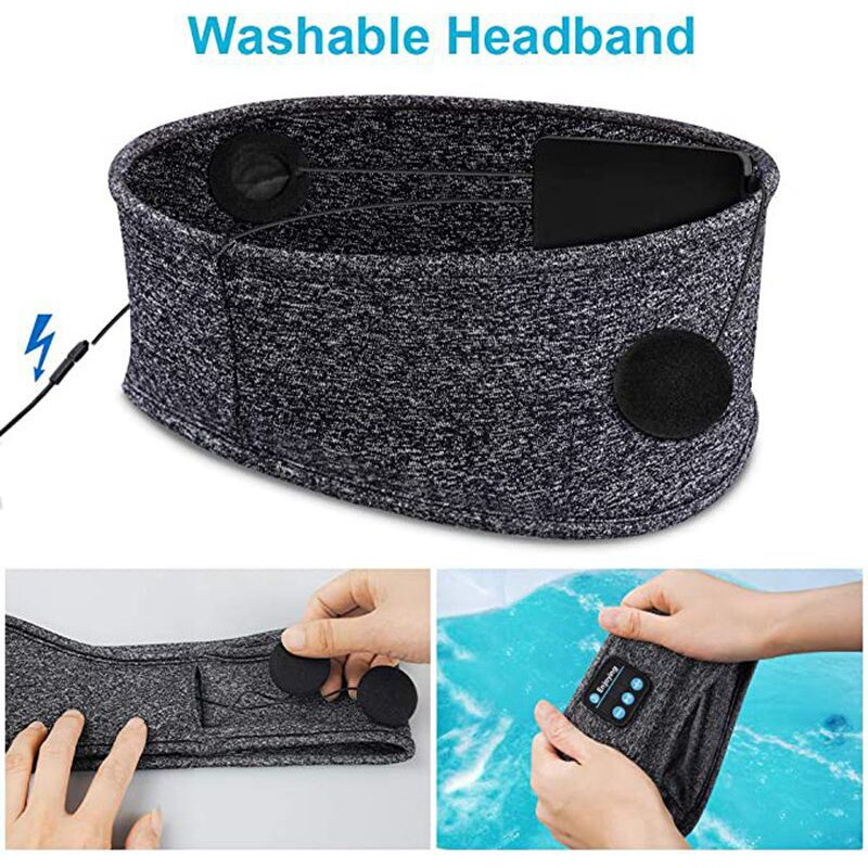 Frendorf | Bluetooth-Schlafmaske – Bluetooth 5.0 – Riemengröße 27 x 10 cm – Wanduhr