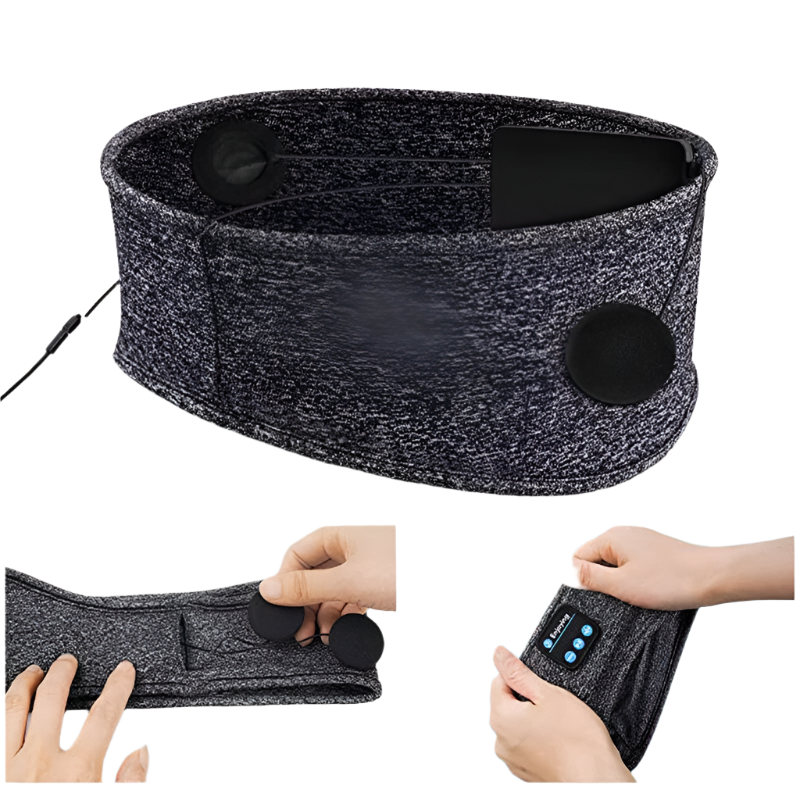 Frendorf | SnoozeMelody - Geräuschreduzierende Bluetooth Schlafmaske für Ruhige Nächte